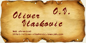 Oliver Vlašković vizit kartica